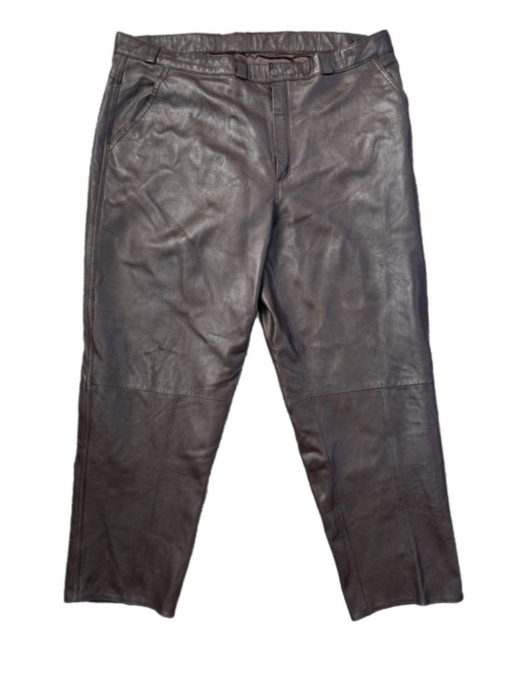 Dash Vintage Dark Brown Leather 
German Made Pants Soft Genuine Leather Men’s